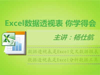 Excel数据透视表【你学得会】视频教程