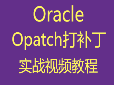 使用Opatch给Oracle打补丁实战视频课程