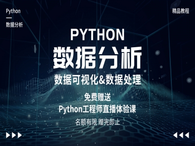 Python数据分析之可视化&数据处理视频教程